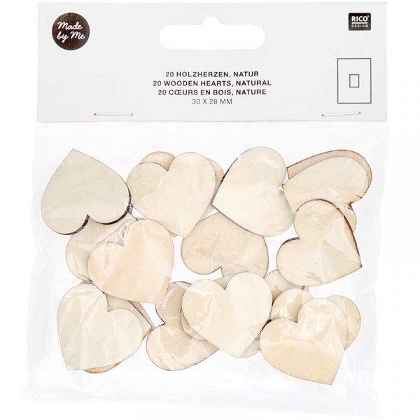 Houten onderdelen - RICO Design - Kleine harten