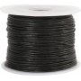 Leren koord - zwart - 1 mm - 50 m