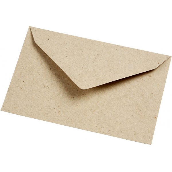 Gerecyclede envelop - naturel - 7,8 x 11,5 cm - 50 st Gerecyclede envelop - naturel - 7,8 x 11,5 cm - 50 st