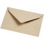 Gerecyclede envelop - naturel - 7,8 x 11,5 cm - 50 st
