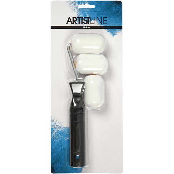 Verfrollers met handvat - B6 cm