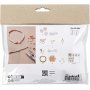 Mini DIY Kit Sieraden, kettingen en armbanden in rozenkwarts