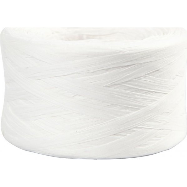 Raffia Papiergaren - wit - 100 m