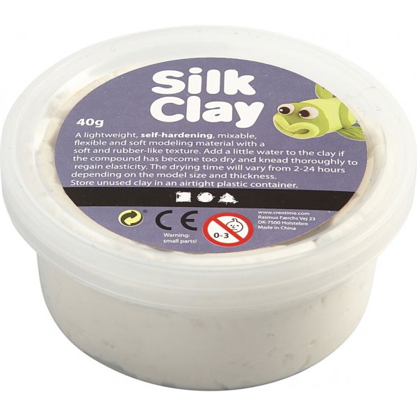 Silk Clay - wit - 40 gr