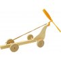 Houten auto met propeller 6 stuks