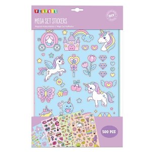 Megaset Eenhoorn Stickers - 546 stuks Megaset Eenhoorn Stickers - 546 stuks