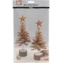 Kerstknutsel - Kerstboom van leerpapier - naturel - 2 st