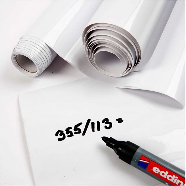 Whiteboardfolie - Wit - 2 mtr