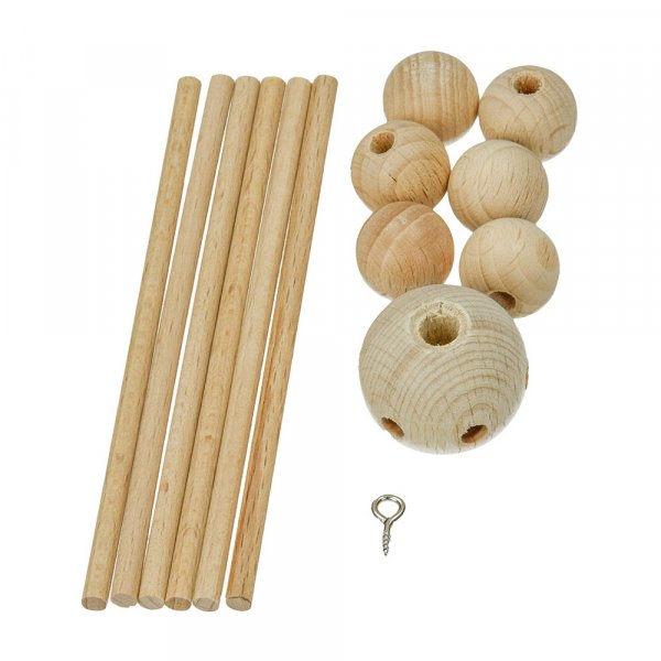 Mobiele ster  22 cm - onbehandeld