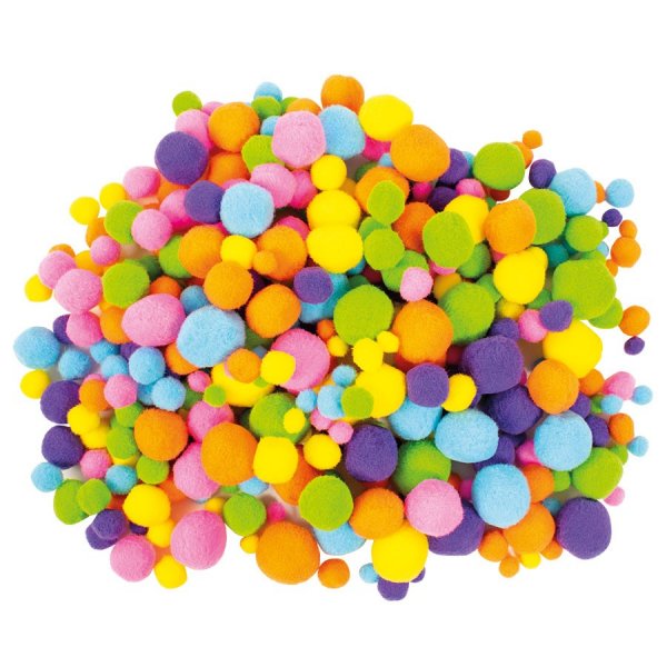 Pompons 500 st neon