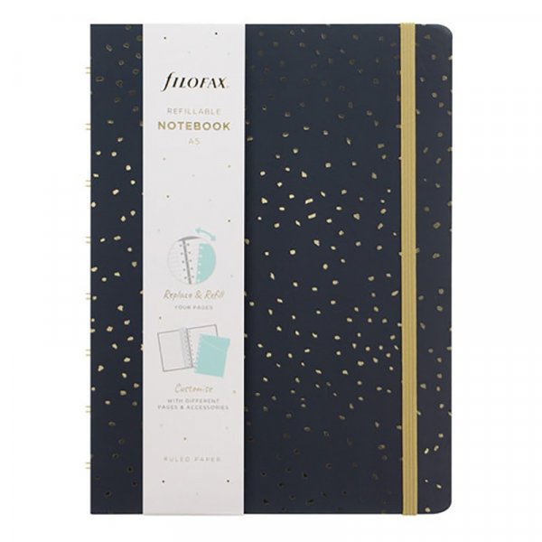 Notitieboekje Filofax A5 - Confetti Houtskool