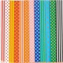 Glanzend papier - gemengde kleuren - Patroon - 100 vellen