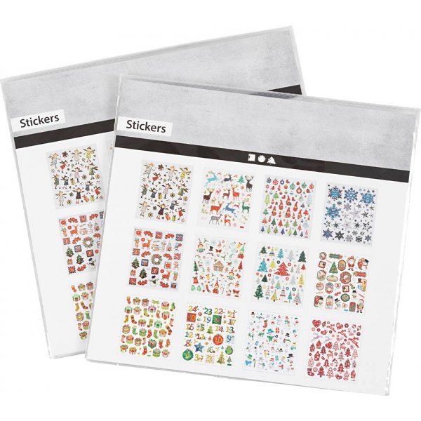 Boekje met stickers - Kerst - 2 x 12 vellen Boekje met stickers - Kerst - 2 x 12 vellen