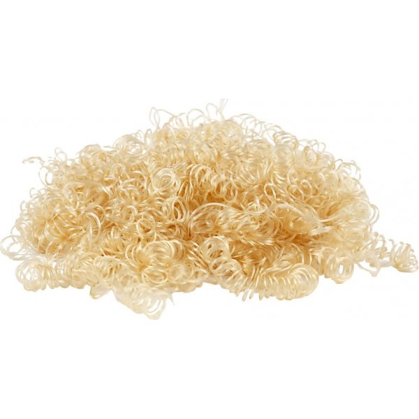 Krullend poppenhaar - lichtbruin - 15 gr