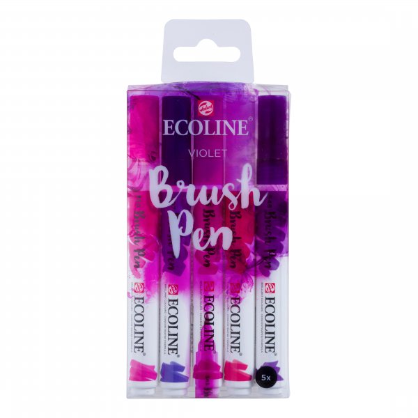 Ecoline Brush Pen 5-pack - Violet