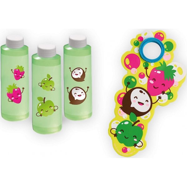 Fruitgeurende zeepbellen 3x 200 ml Fruitgeurende zeepbellen 3x 200 ml