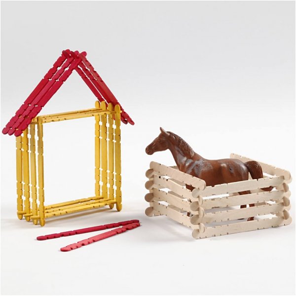 Constructiestokjes - gemengde kleuren - 1000 st