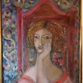 Klant imago Acrylkwast Graduate Wit Geitenhaar Ovaal Wassen - 1/2"