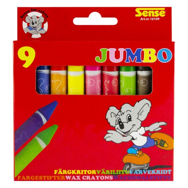 Kleurpotloden Sense Jumbo - 9 kleurpotloden Kleurpotloden Sense Jumbo - 9 kleurpotloden