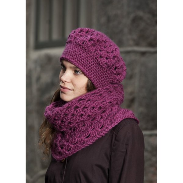 Haakpatroon - Gehaakte muts en sjaalpolo