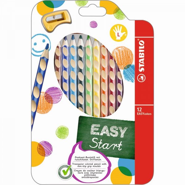 Kleurpotloden Easy 12-pack - Links