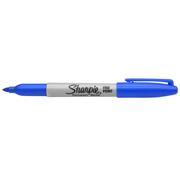 Vezelpen Sharpie - Permanente Markt - Briljant Blauw - Fijn
