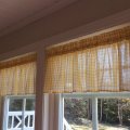 Klant imago Katoenen stof Gingham Medium vierkanten - Geel-Wit - 147 cm