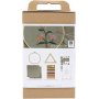 DIY Kit Borduren - stoffig groen - Borduurraampjes