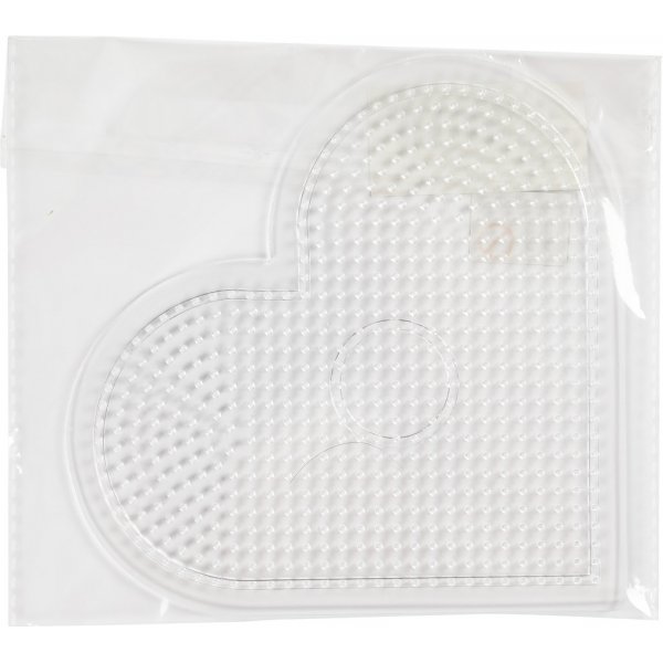 Parelbordjes - helder - hart Parelbordjes - helder - hart