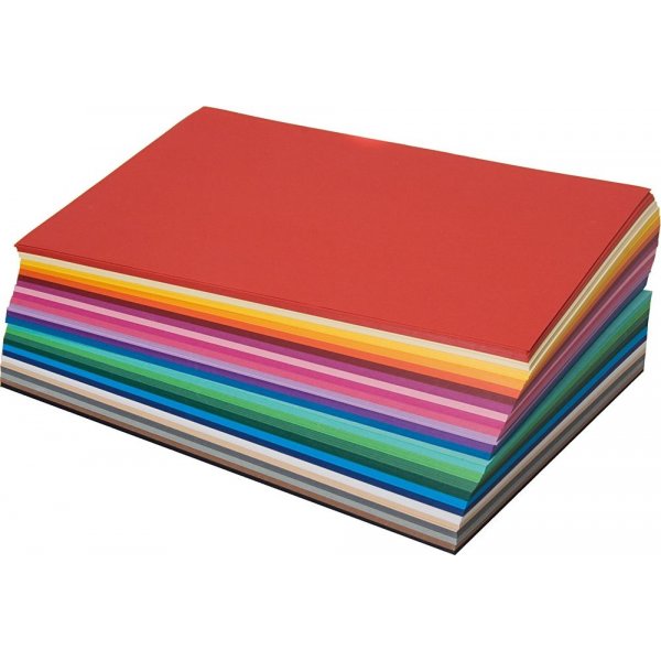 Toonpapier - gemengde kleuren - A4 - 500 vellen