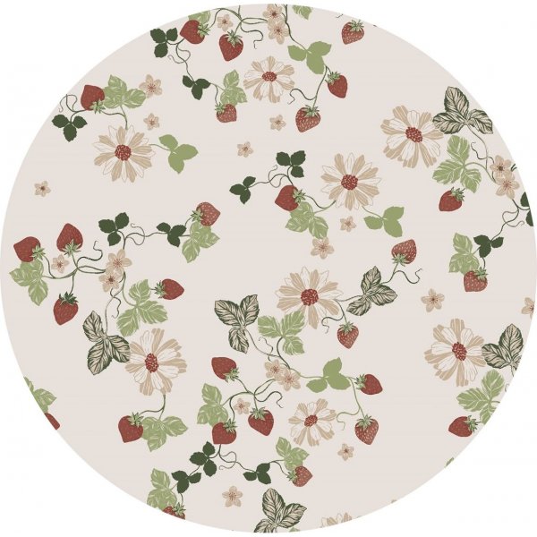Dekzeil PVC Rond Aardbeien/klein