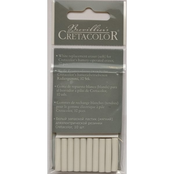 Navulling voor Gum op Batterij Cretacolor - 10-st