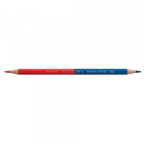 Potlood Caran dAche Artist - Tweekleurig blauw-rood