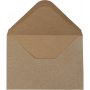 Gerecyclede envelop - naturel - 11,5 x 16 cm - 50 st