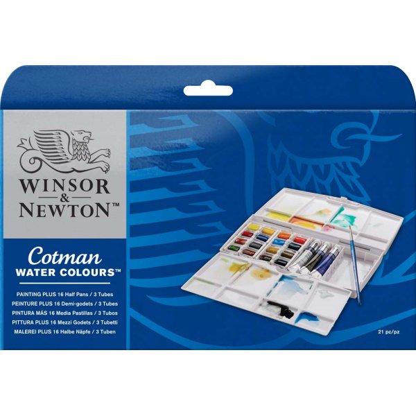 Aquarelverf W&N Cotman - Verfdoos 16+3 kleuren