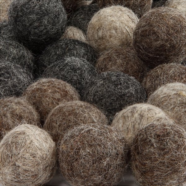 Wolkralen - natuurlijke kleuren - 64 st Wolkralen - natuurlijke kleuren - 64 st