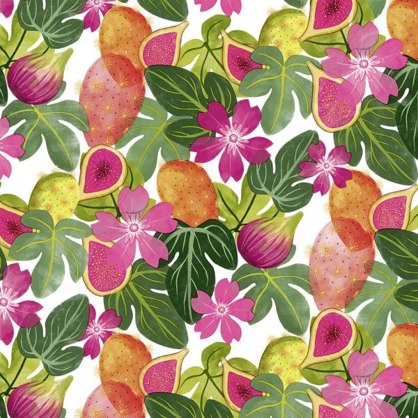 Wasdoek PVC Fig - Cerice