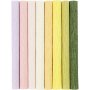 Crpepapier - pastelkleuren - 8 vellen