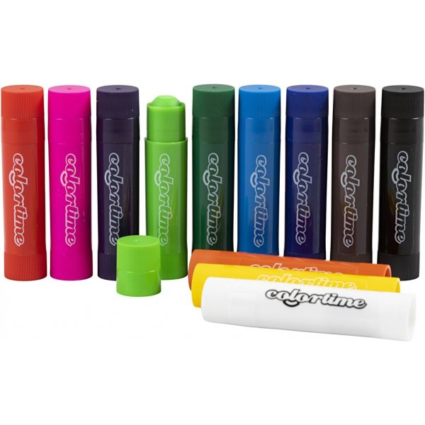 Soft Colour Stick - gemengde kleuren - 12 st Soft Colour Stick - gemengde kleuren - 12 st