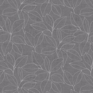 Wasdoek PVC Bladeren - Grijs