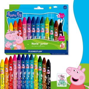 Greta Gris waskrijtjes in diverse kleuren - verpakking van 12 stuks Greta Gris waskrijtjes in diverse kleuren - verpakking van 12 stuks