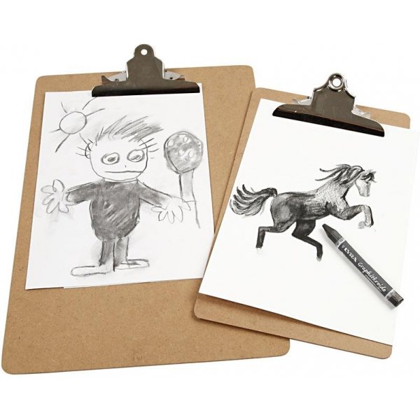 Klembord/tekenblok - zilver - A4 Klembord/tekenblok - zilver - A4