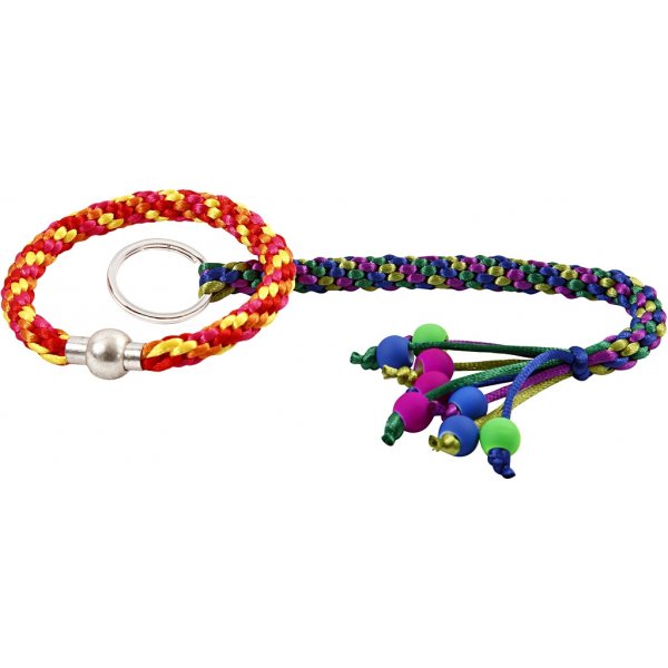 Kumihimo klaslokaalset - neonkleuren - felle kleuren