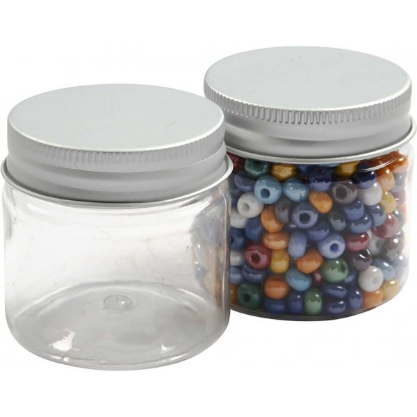 Plastic potje met deksel - 50 ml - 10 st Plastic potje met deksel - 50 ml - 10 st