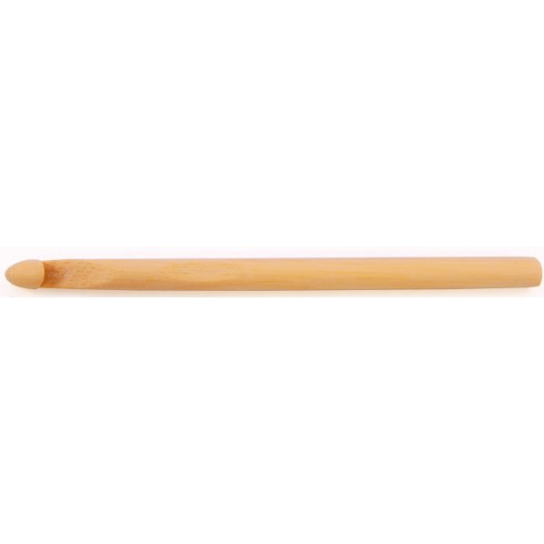 Haaknaald bamboe 12 mm - 17 cm
