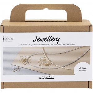 Mini DIY-pakket - kralenketting met hanger van sieradendraad