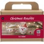 Mini DIY Kit Kerstboomballen - Kerstman en engel