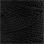 Macramgaren - zwart - 4 mm - 55 m