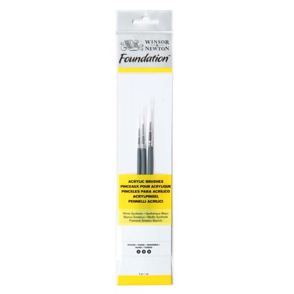 Synthetische penselenset W&N Foundation Acryl - No.1
