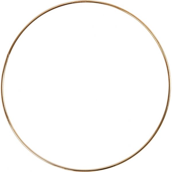 Metalen ring - goud - 20 cm